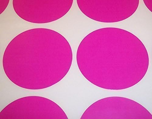 Price stickers Audioprint Ltd. Pack Of 100 Round Colour Code Dots Blank Sticky Labels Pink 38mm