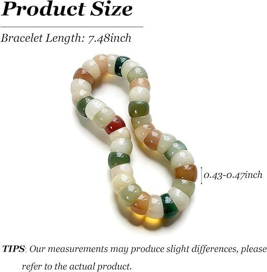 Image of Fidget Bracelet Bodhi Seed Bracelets Anxiety Fidget Bracelets Protection Healing Stretch Alleviate Anxiety Stress Protection Healing Bodhi Jewelry Gifts for Women Men