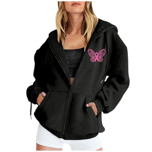 Sweat à capuche sensibilisation cancer du sein solidaire et confortable