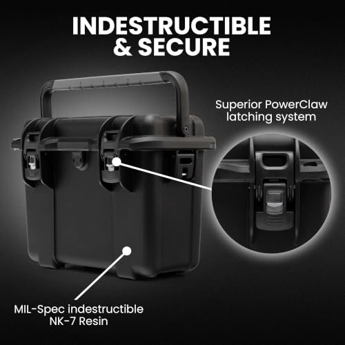 Image of NANUK T30 Pro Photo Kit Camera Case Hard Shell with Padded Divider & Lid Organizer (16L) - Waterproof, Dustproof, Impact Resistant - Travel Case for Camera & Drone (16.5 inch x 9.3 inch x 12.5 inch) -Black | IPX7 Waterproof and IP6X Dustproof, Exterior 16.5 X 9.3 X 12.5 in, 15.9l, Nk-7 Resin