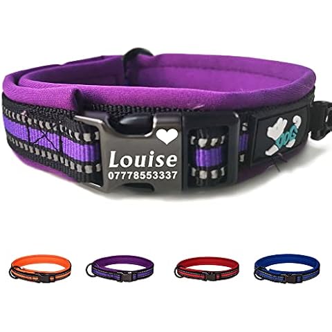 Personalised Adjustable Reflective Dog Collar Cover