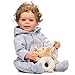 ROSHUAN Reborn Baby Boy 22 inch Anatomically Correct Baby Boy Doll Silicone Full Body Realistic Boy Toddler Baby Dolls Curly Hair with Teeth for Boys Girls Gift