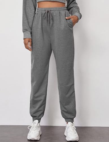 Kiench Teens Girls Joggers Pants Cinch Bottom Sweatpants with Pockets Drawstring3