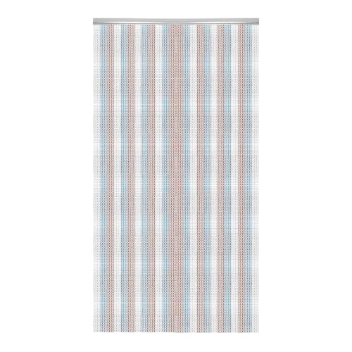 JF HOME BLISS Aluminium Chain Curtain 90x214cm – Heavy Duty Insect Proof Door Screen, Metal Fly Screen for Home & Commercial Use, Privacy Divider for Restaurants, Cafes, Kitchens (Multicolor)