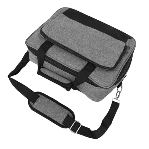 Funda para proyector Buachois, con compartimentos para accesorios y correa ajustable para hombro, ideal para uso en casa, oficina o escuela, 16,0 x 5,7 x 11,5 pulgadas, fabricada en tejido Oxford resistente miniatura 7