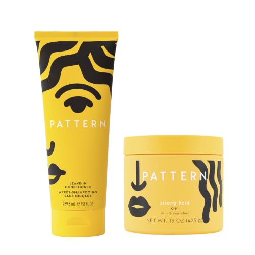 PATTERN Beauty by Tracee Ellis Ross Strong Hold Gel & Leave-In Duo, 2 piece set includes Strong Hold Gel 15 fl oz & Leave-In Conditioner 9.8 fl oz