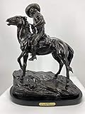 Bronze Classics Frederic Remington Handmade Sculpture The ”Scout” Medium Size, 10.5''H x 10”L x 5' W.