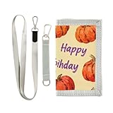 miaozhen Cartera minimalista de tres pliegues con diseño de calabaza naranja para mujer, simple, ligera, minimalista, con cordón, billeteras para hombre