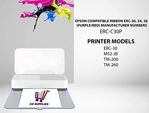 Cintas de impresora compatibles para Epson ERC-30 6 Pack miniatura 2