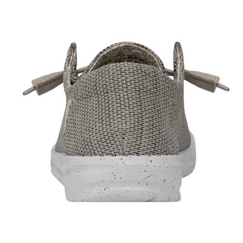 Image of HEYDUDE Women's Wendy Sox Sand Beige Size 12 | Women's Shoes | Women's Lace Up Loafers | Comfortable & Light-Weight