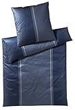  Joop! Bettwäsche Strukture Design 4071 Bed Linen mit Kissen 40x80 cm (155/220, 40/80 cm, blau)