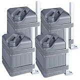 ABCCANOPY Universal Canopy Weights Upgraded Water Weights for Pop up Canopies Instant Tents (4 Pcs, Gray)