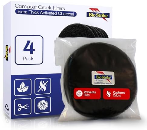 BioStrike Compost Crock activated carbon filters package