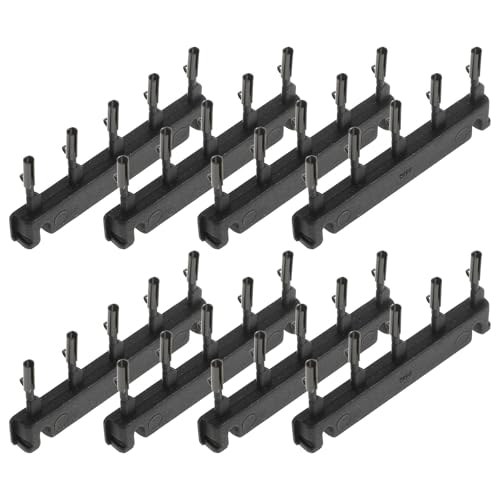 JECOMPRIS 40 Clips Metálicos 6d Segunda Generación para Extensiones de Cabello, Kit de Herramientas para Fijación Fuerte Marcas, Color Negro, 40 Piezas para Uso Profesional y Personal