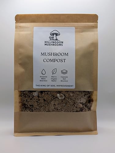 Mushroom Compost â€“ Mycelium Enriched Soil Improver & Conditioner | Improves Soil Structure, Water Retention & Root Health | For Vegetables, Houseplants, Raised Beds & Gardens (3L)