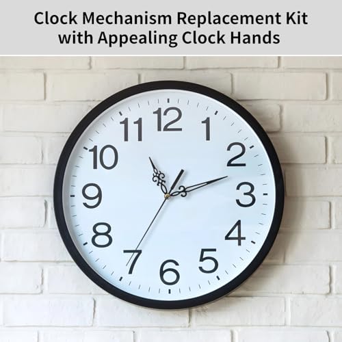 Mouvement d'horloge silencieux à balayage Homaisson : kit de remplacement 10 pièces sans bruit