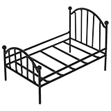 Mobilier réaliste pour maison de poupée : ce mini cadre de lit pour poupée possède une taille idéale et constitue un excellent accessoire de décoration pour la chambre d'enfant ou une mini-maison de poupée