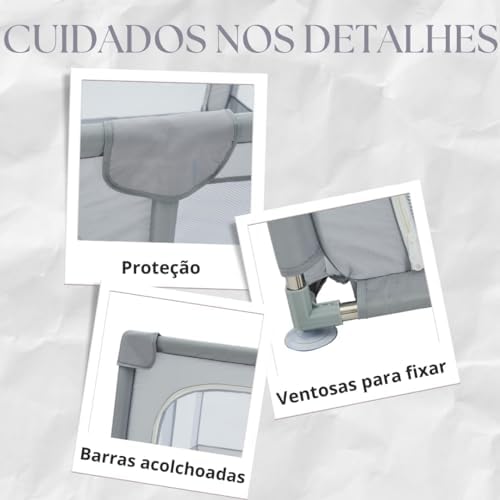 Cercado Grade Para Bebê Chiqueirinho Playground Infantil Grande Proteção Desmontável e Resistente 15
