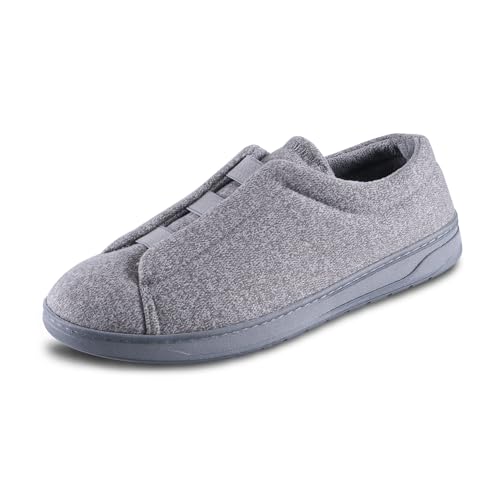 Pantoufle fermé pour homme Isotoner Brady chausson maille gris 43/44 45.5