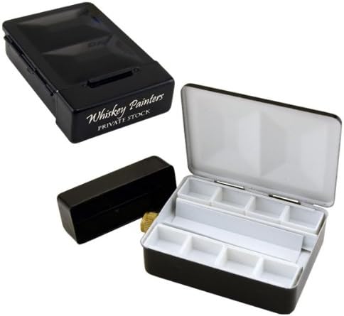 Whiskey Painters - Watercolour Painter's Palette - Standard - Pocket Size - With Water Bottle