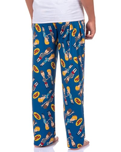 MTV Mens' Beavis and Butt-Head Logo TV Show Sleep Pajama Pants4