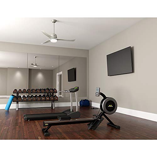 Ventilador de Teto Hunter Fan Harmony Níquel Fosco 3 pás com luminária 127V