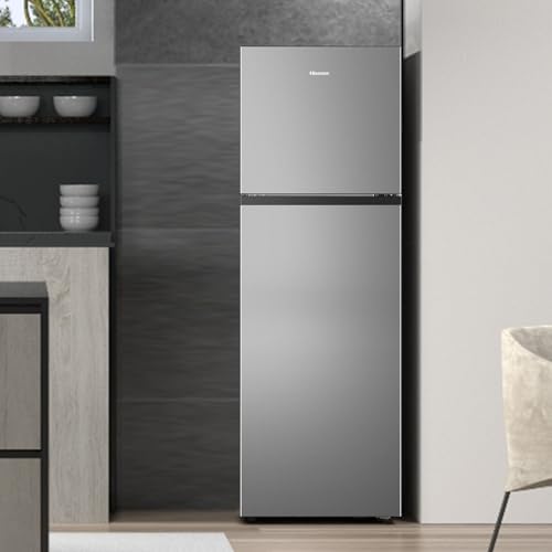 Hisense HTM55250D2, 328 Litres Top Mount Refrigerator, No Frost Technology, Big Door Balcony, LED Interior Light, Multi Air Flow, 90°Door Design, Silver