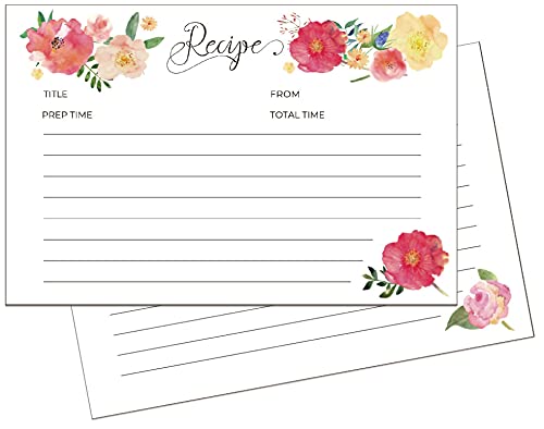 Tarjetas de recetas de cartulina gruesa Heart&Berry para escribir tus platos sin manchas