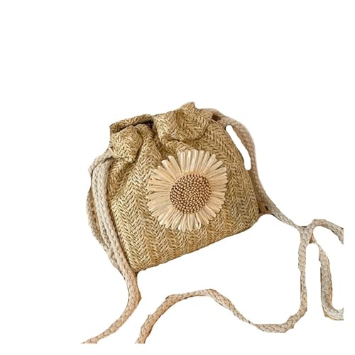 Sac seau tissé en paille pour vos balades d'été et sorties en ville