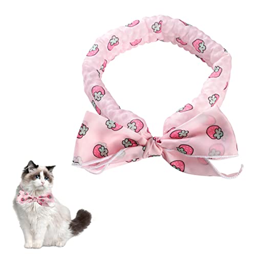 猫用 犬用 ネッククーラー 通気性 軽量 速乾 冷感 バンダナ クールバンド 首輪 首ひんやり 首掛け 夏に涼しい 冷触感生地 冷却スカーフ 首もと冷却 ペット用品 冷感タオル 冷却タオル 弾力性 ソフト 調節可能何度も使える 簡単装着 お散歩 熱中症対策 暑さ対策 (ピンク M)