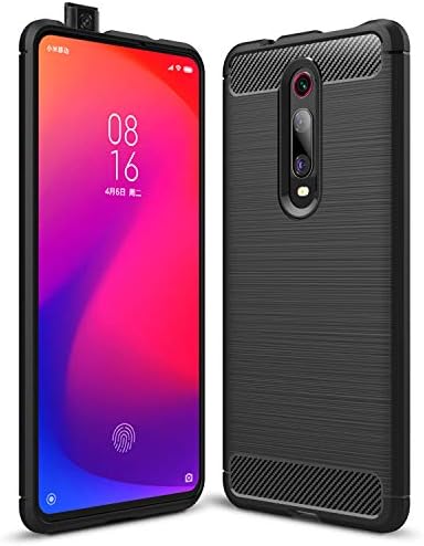 mylb for Xiaomi Mi 9T/Mi 9T Pro Case, [Scratch Resistant Anti-Fall] Carbon Fiber Design Flexible Soft TPU Case Highstrength Shockproof Protective Back Cover to Protect The Phone (Black)