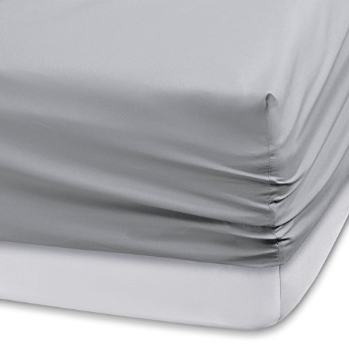 Comfort Spaces Cs20-0121 Ultra Soft Hypoallergenic Microfiber 6 Piece Set, Wrinkle Fade Resistant Sheets With Pillow Cases Bedding, Queen, Light Gray #TOP2
