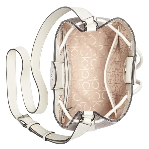 Image of Calvin Klein Women's Ash Crossbody Bag - Vegan Leather, Monogram, 2 Pockets