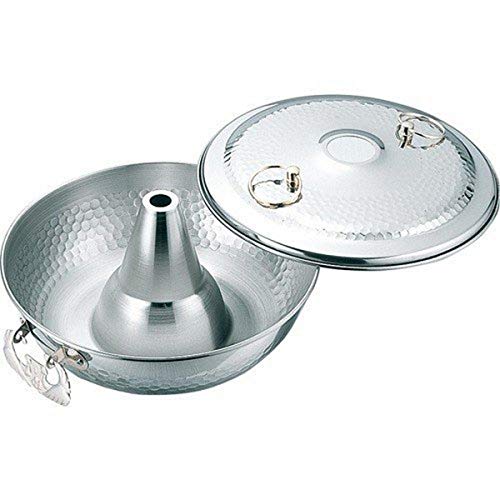 JapanBargain 4590, Shabu Shabu Hot Pot Pan Japanese Traditional Stainless Steel Hotpot Cooking Pot with Chimney, 10-1/4 inches, Made in Japan by JapanBargain - Used condition - US$20.49