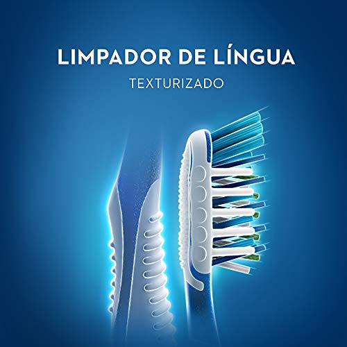 Escova Dental Oral-B Pro-Saúde 7 benefícios - 5 Unidades