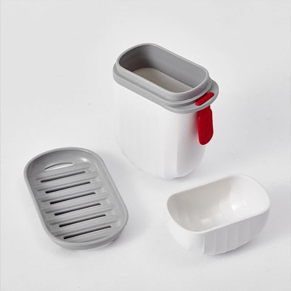 Image of Leak-Proof Travel Soap Box with Secure Lid Portable Soap Holder for Bathroom, Gym, Camping, and Travel Durable Stylish Multipurpose Plastic Soap Case (2, Travel Soap Box White)