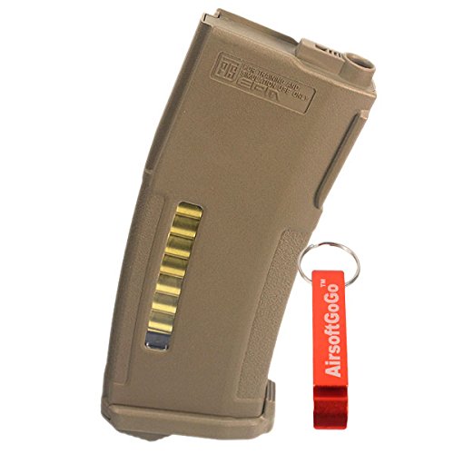 PTS EPM 150rd Enhanced Polymer AEG Magazine Black for M4 series AEG Dark Earth [For Airsoft Only]