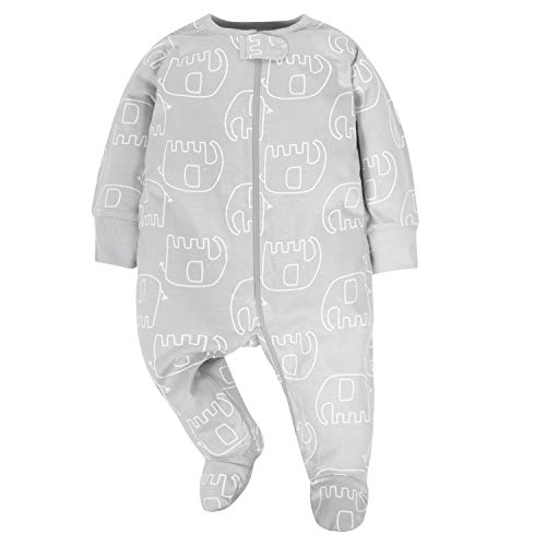 Gerber Unisex Baby 4 Pack Sleep 'N Play Footie Animals Green Newborn #TOP3