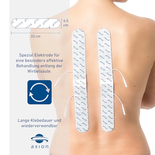 Tens-Pad Axion 2 lange Spinal-Elektroden 33×4 cm für TENS-Geräte
