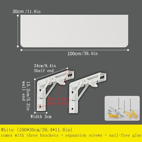 Bureau mural pliant 100 cm : la solution aux petits espaces bondés - 2
