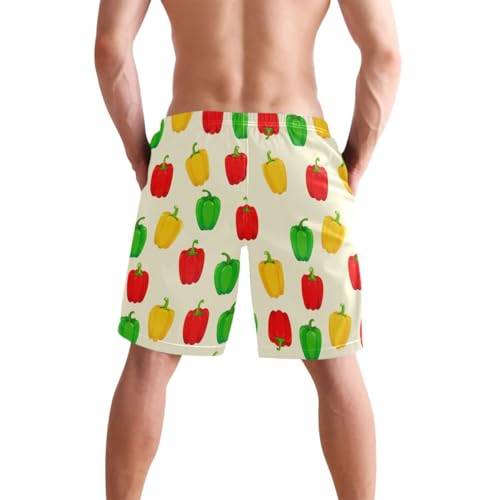 Vegetables Yellow Mens Swim Trunks Quick Dry Beach Shorts with Pocket S 23025383
