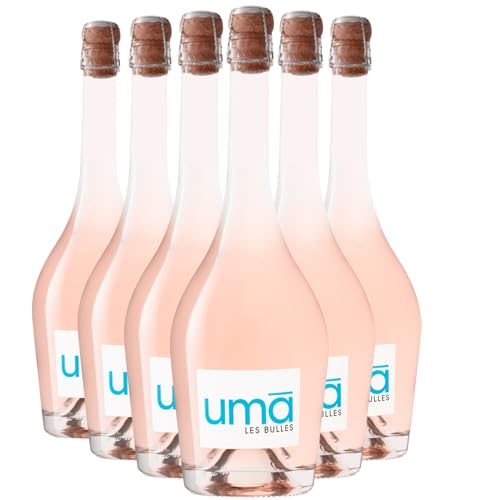 Uma Les Bulles rosado - Domaine Uma - Vino de Mesa Francés - Variedades de uva Cinsault - 6x75cl