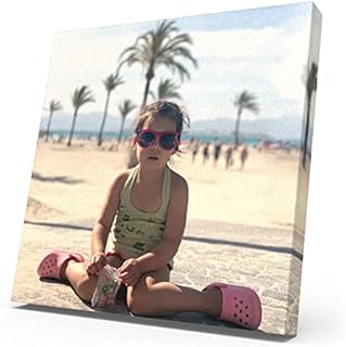 Personalised Photo Canvas Print Your Picture Framed Wall Hanging Canvas Art Gift (6" x 6")