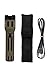 SABRE Stun Gun with LED Flashlight, Powerful Pain Inducing 1.820 µC Charge, 120 Lumens, Rechargeable Battery, Safety Switch, Includes Wrist Strap and Belt Holder