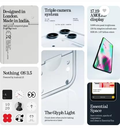 Image of Nothing Phone (3a) Lite (White, 256 GB) (8 GB RAM)