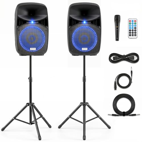 Costzon 2-Way Active and Passive PA System