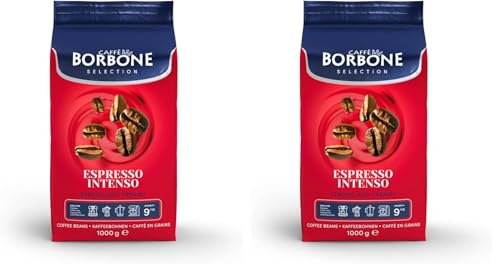 Image of Caffe Borbone Whole Bean Coffee, Medium Roast Robusta Blend, Espresso Intenso, Strong and Creamy Italian Coffee, 2.2 lb Bag (Pack of 2)