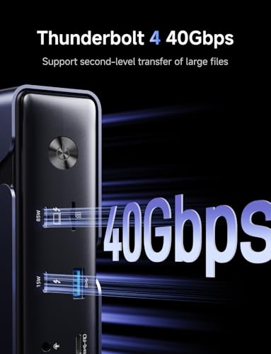 undefined MINISFORUM TB4-01 Thunderbolt4 ドッキングステーション インテル JHL 8440 12-in-1拡張ユニット Mac/Windows 対応 HDMI2.1×1/DP1.4×1/TBT4×2/2.5GLAN(RJ45)/SDカードスロット/TFカードスロット 雷電 4 ハブ の商品画像 2