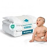 DREAMWAY Couette Bébé 300gr/m2 – Enfant – 100x135 cm pour Lit Bebé 70x140 cm – Anti Acariens – 100% Microfibre Douce – Certifié Oeko-TEX – Couverture bébé pour Toutes Saisons