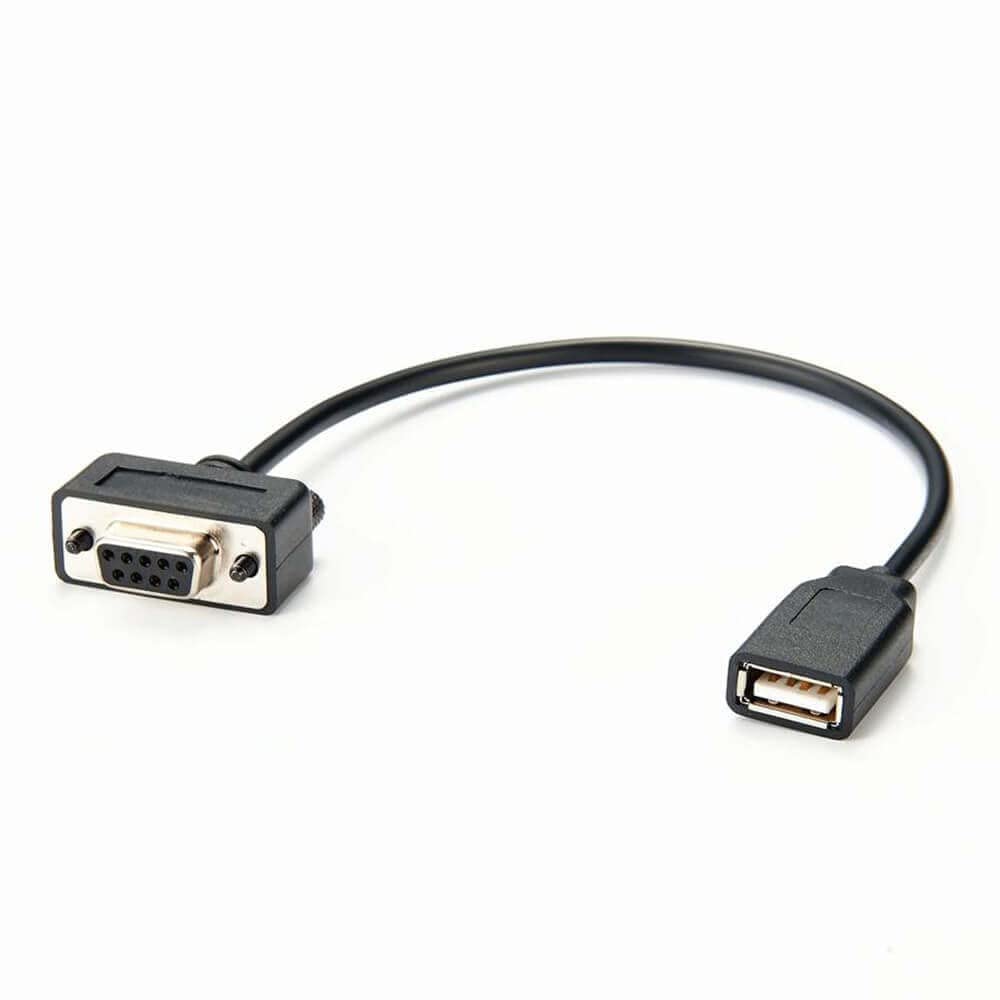 Elecbee DB9 Female to USB2.0 Female Power Cable 0.2M, Used in Computer and Industrial Applications for Data Transfer or Connection to Various Peripherals or Devices